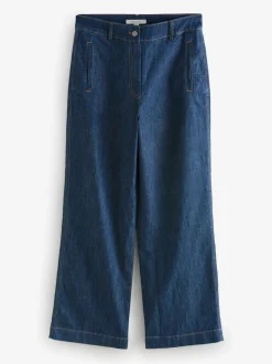 Indigoblauw - Laura Ashley jeans met wijde pijpen