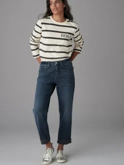 Inktblauw - Boyfriend-jeans