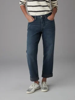 Inktblauw - Boyfriend-jeans