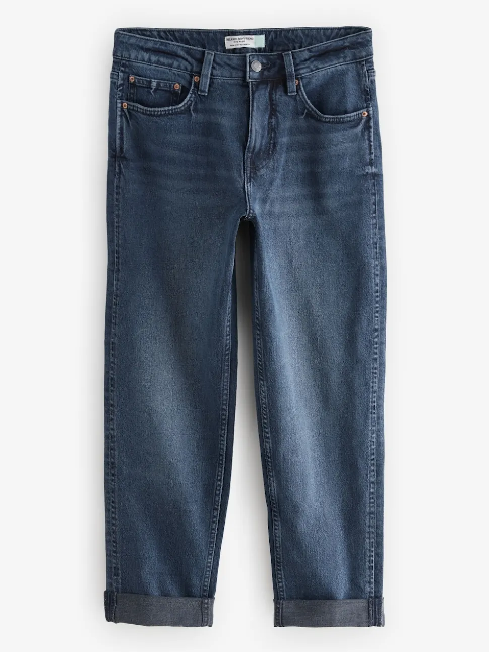 Inktblauw - Boyfriend-jeans
