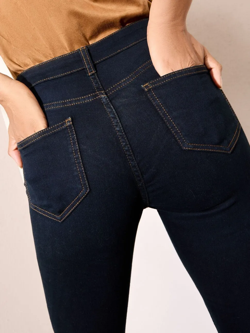 Inktblauw - Friends Like These jegging met hoge taille