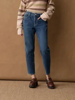 Inktblauw - Mom comfort stretch jeans