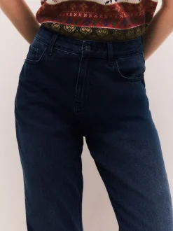Inktblauw - Straight Leg Jeans