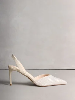 Ivoor - Forever Comfort® Point Toe Sequin Slingback Heels