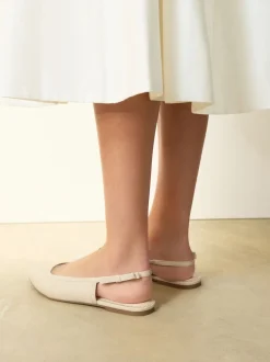 Ivoor - Forever Comfort® Point Toe Bow Back Slingback Flats