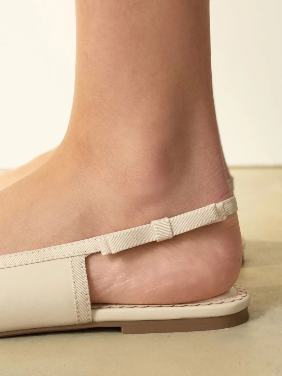 Ivoor - Forever Comfort® Point Toe Bow Back Slingback Flats