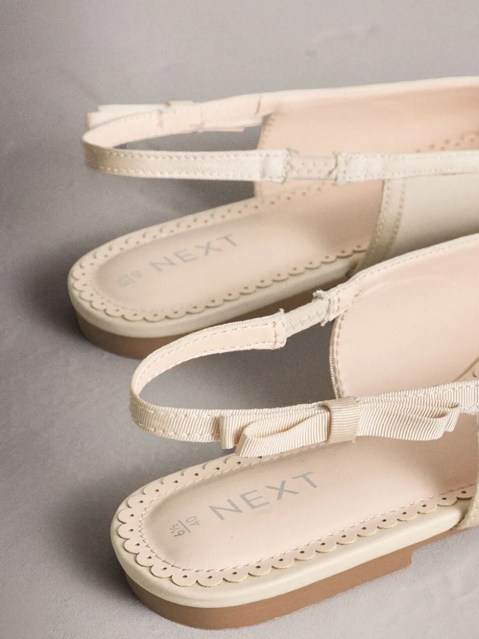 Ivoor - Forever Comfort® Point Toe Bow Back Slingback Flats