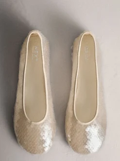 Ivoor - Forever Comfort® Round Toe Sequin Ballerina Flats