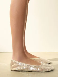 Ivoor - Forever Comfort® Round Toe Sequin Ballerina Flats