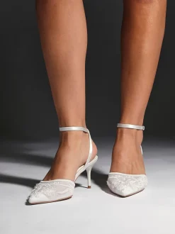 Ivoor - Linzi Serenade Beaded Mesh Court Heels