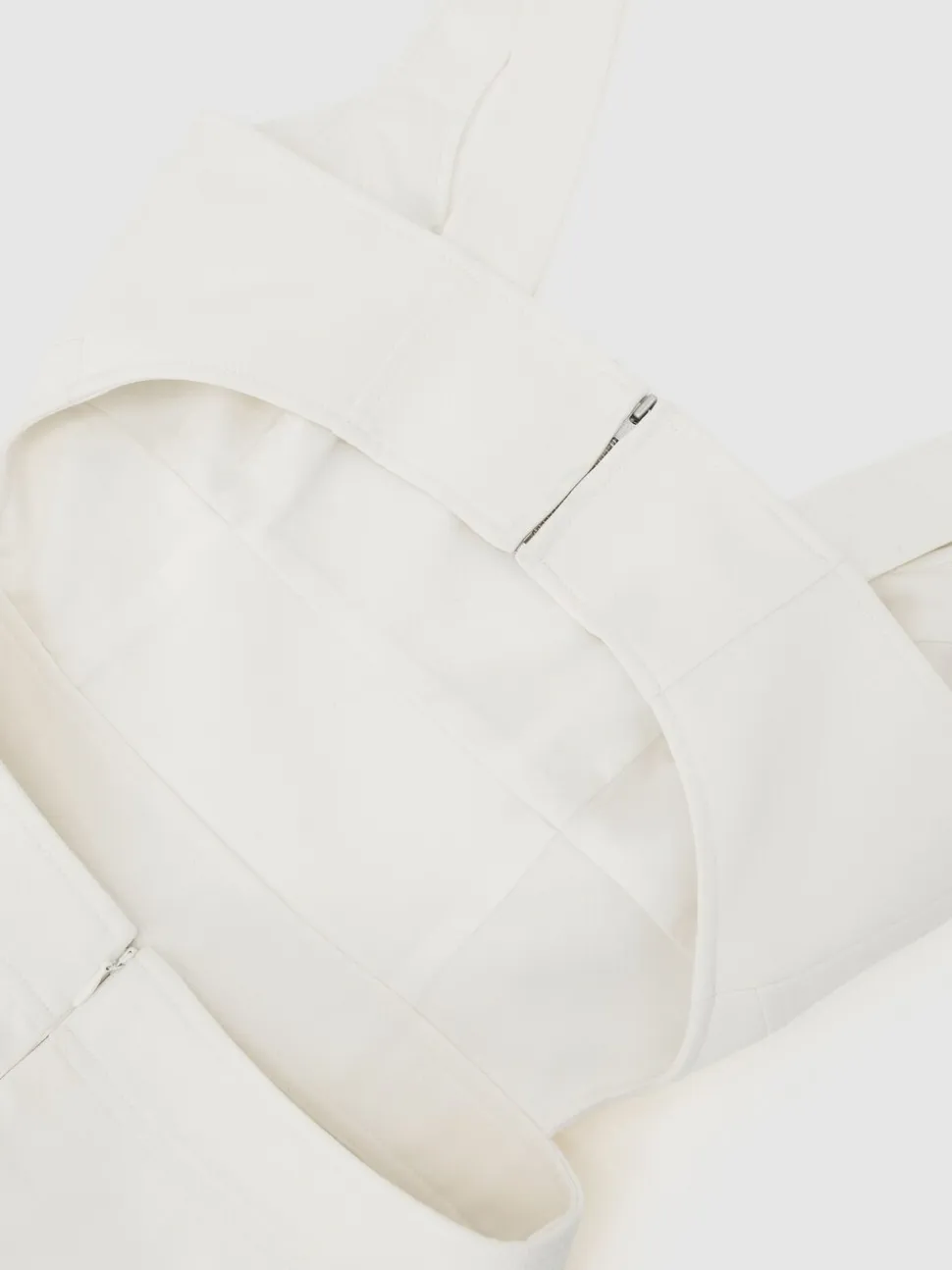 Ivoor - Reiss Dina Waisted Cut-Out Twill Midi Dress