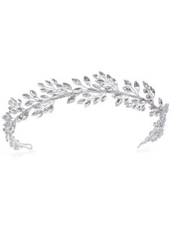 Ivory & Co Utopia hoofdband met kristallen blaadjes