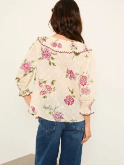 Ivory Spring Floral - FatFace Blouse