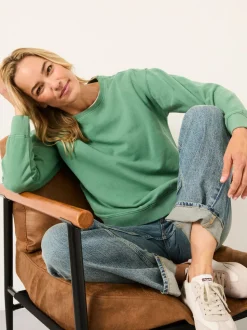 Jadegroen - FatFace - sweatshirt met ronde hals