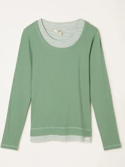 Jadegroen - FatFace Long Sleeve T Shirt