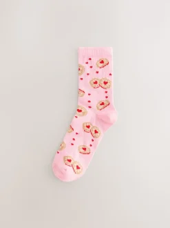 Jammy Heart - Set van 4 paar enkelsokken