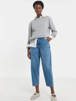 JD Williams Barrel Leg Jeans