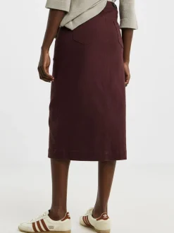 JD Williams Button Through Denim Midi Skirt