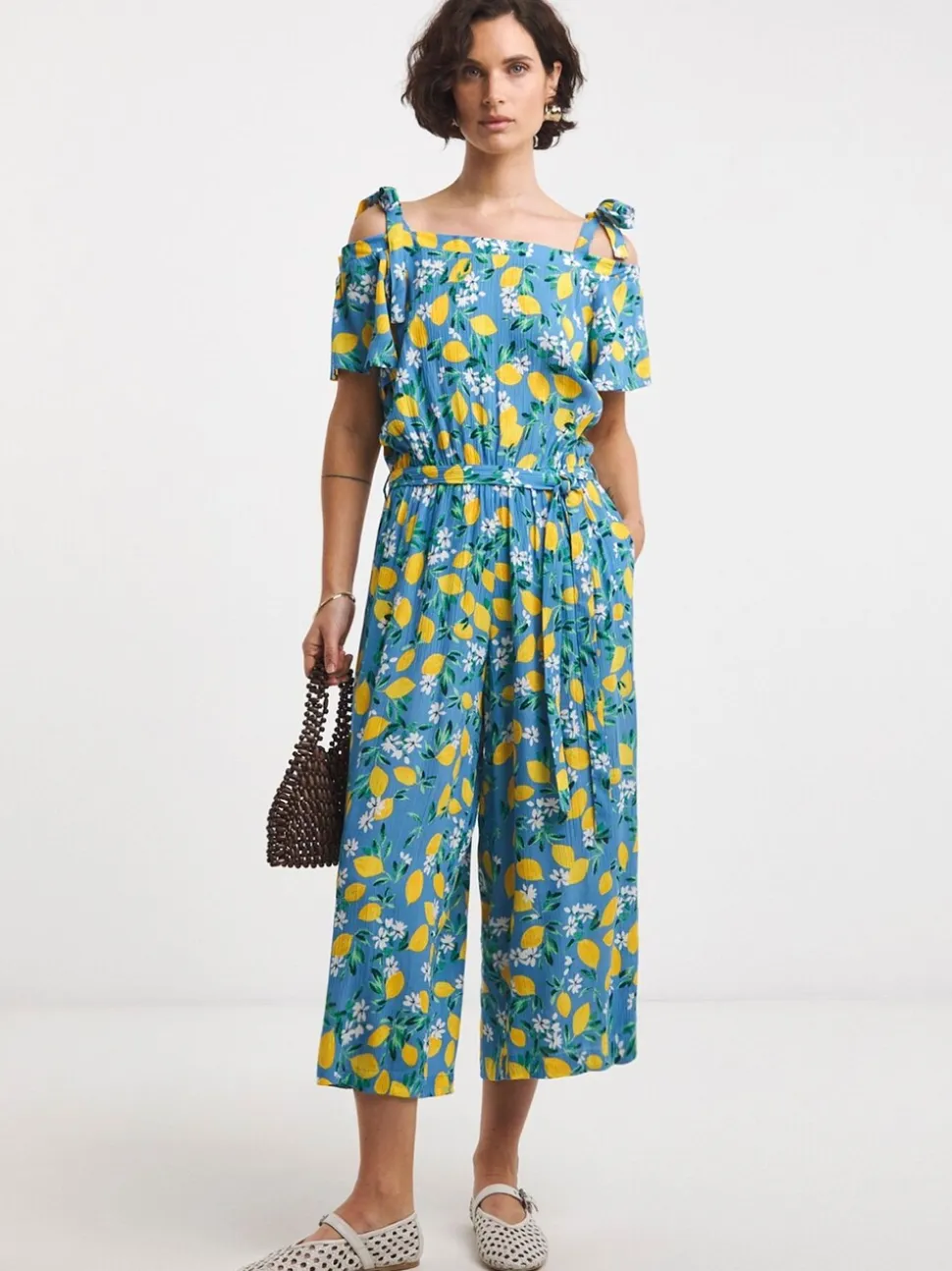 JD Williams Crinkle Tie Strap Jumpsuit