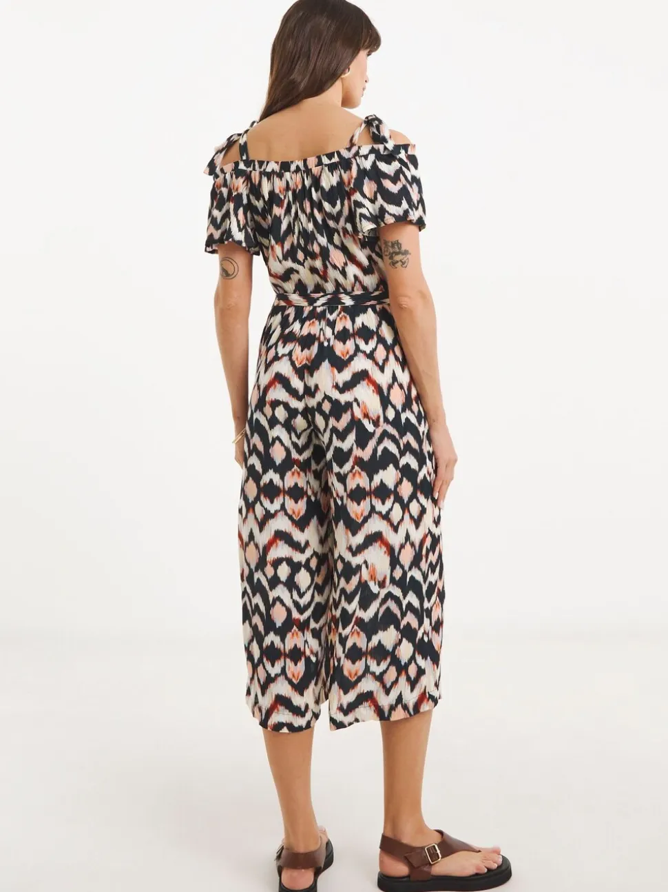 JD Williams Crinkle Tie Strap Jumpsuit