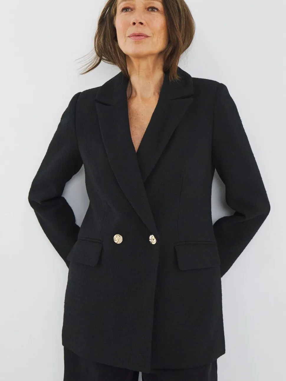 JD Williams Double Breasted Boucle Blazer