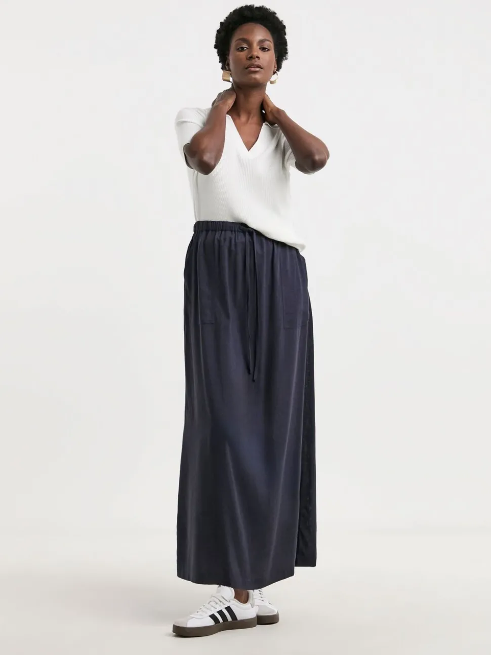 JD Williams Linen Mix Maxi Skirt