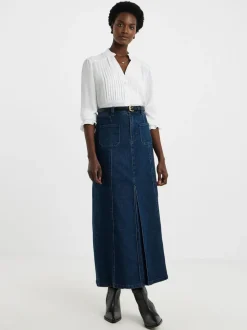 JD Williams Pocket Front Denim Midi Skirt