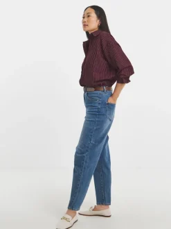 JD Williams Stripe Twill Oversized Long Sleeve Shirt