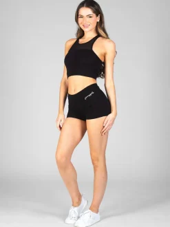Jersey short met hotpant-ruit