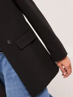 Jet black - Lipsy - Relaxte lange maatsnitblazer