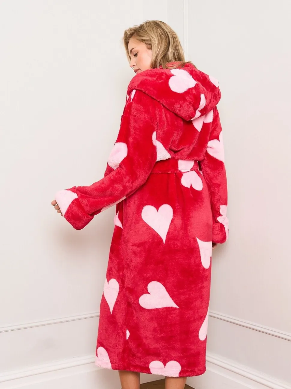 Jim Jam the Label Pink Heart Dressing Gown