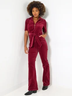 Joe Browns Belted Bootcut Cord Jumpsuit