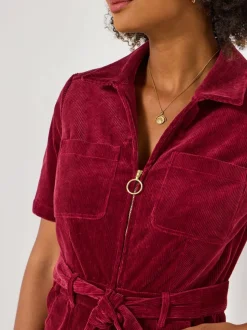 Joe Browns Belted Bootcut Cord Jumpsuit