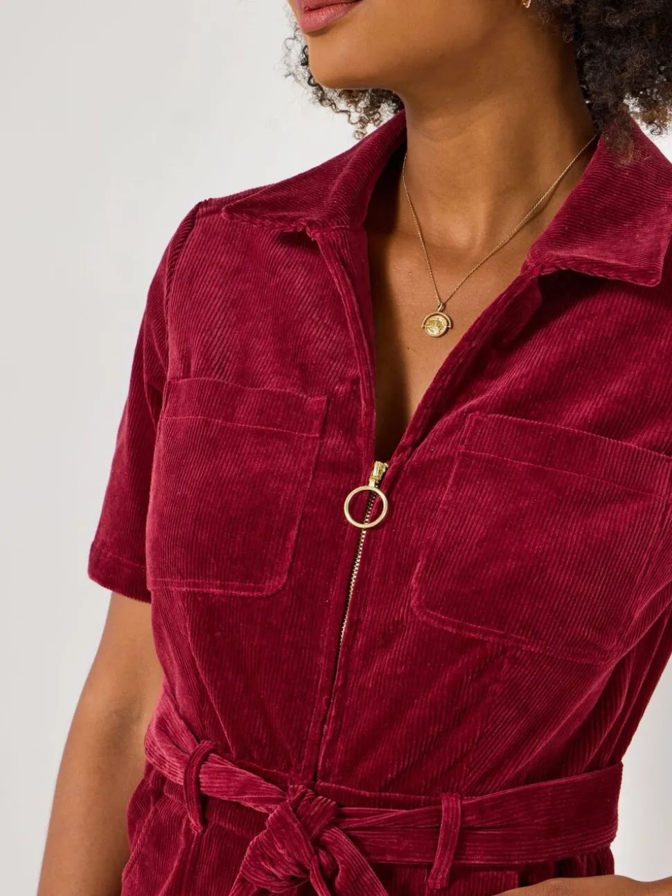 Joe Browns Belted Bootcut Cord Jumpsuit