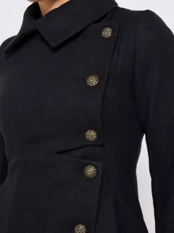 Joe Browns Oversized Collar Black Coat