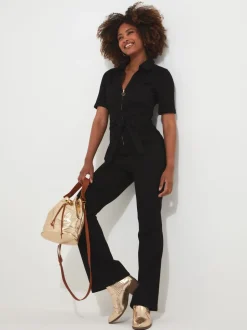 Joe Browns Roxie jumpsuit van denim voor tenger postuur