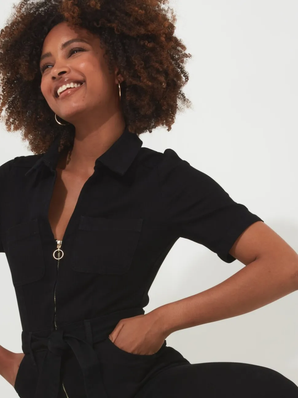 Joe Browns Roxie jumpsuit van denim voor tenger postuur