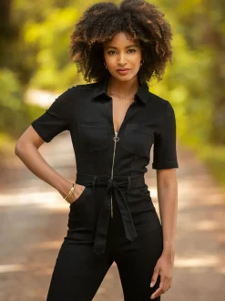 Joe Browns Roxie jumpsuit van denim voor tenger postuur