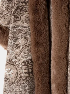 Joe Browns Vintage Patterned Faux Fur Wrap Coverup