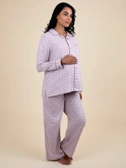 JoJo Maman Bébé Maternity Gingham Pyjama Set