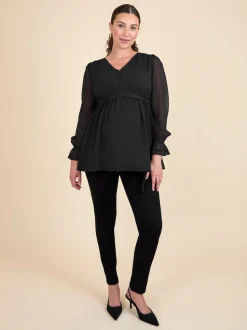 JoJo Maman Bébé Maternity Lace Trim Blouse