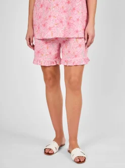 JoJo Maman Bébé Zwangerschapsshort met bloemenpatroon en ruches