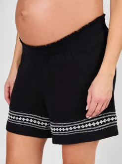 JoJo Maman Bébé Zwangerschapsshorts met borduursel