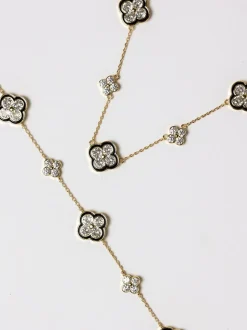 Jon Richard Jet Crystal Clover Bracelet Gift Box