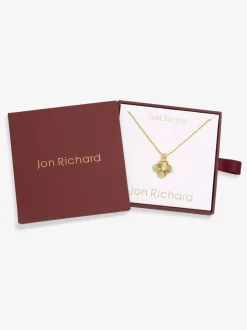 Jon Richard 18K Plated Clover Pendant - Geschenkset