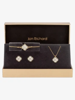 Jon Richard Tone Crystal Clover Trio Set
