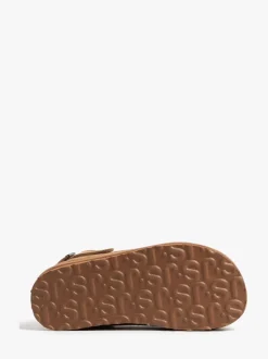 Just Sheepskin Ladies Quinn Sheepskin Sling Back Brown Mule Slippers