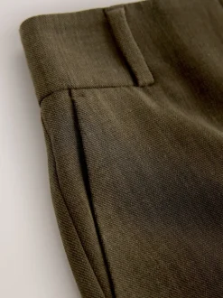 Kakigroen - Crosshatch Elastic Waist Wide Leg Trousers
