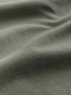 Kakigroen - Dik T-shirt met ronde hals en korte mouwen