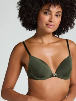 Kakigroen - Hunkemöller - Diepuitgesneden beugelbeha met vulling